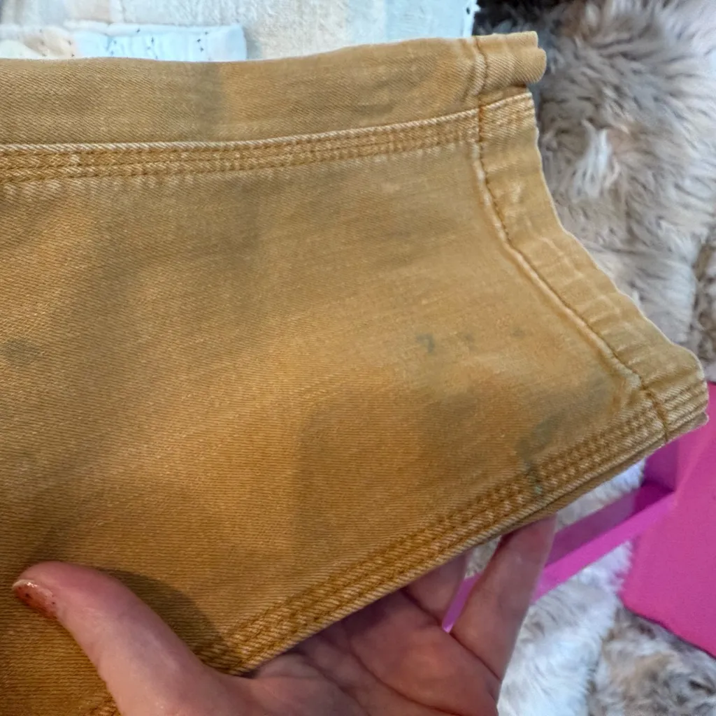 Anthropologie Pilcro & the letterpress Women’s Mustard Cargo Pants size 26 - Image 3