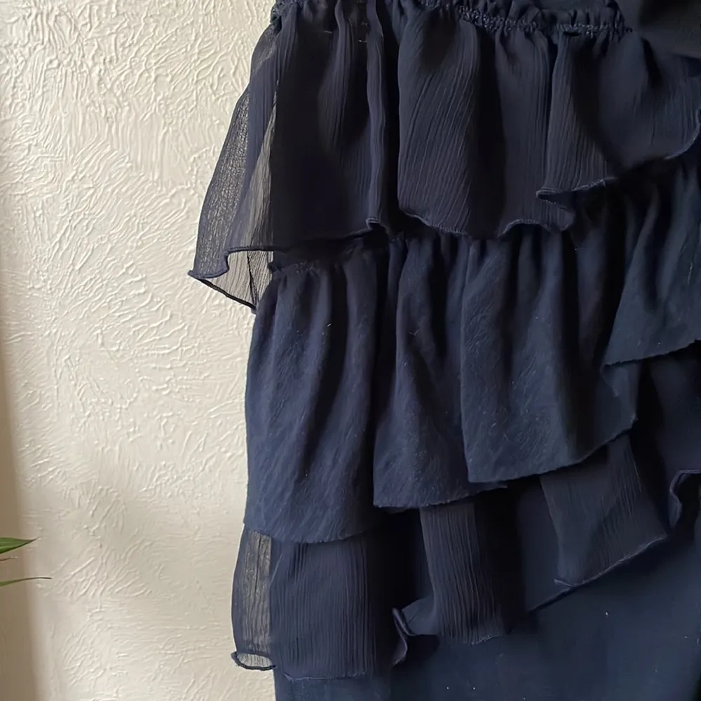 Hollister cute navy bow ruffle racer back tank - Image 3