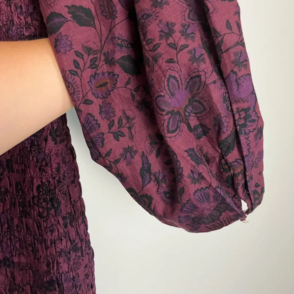 NWT Free People Maroon Purple Smock It To Me Mini Dress - Image 10