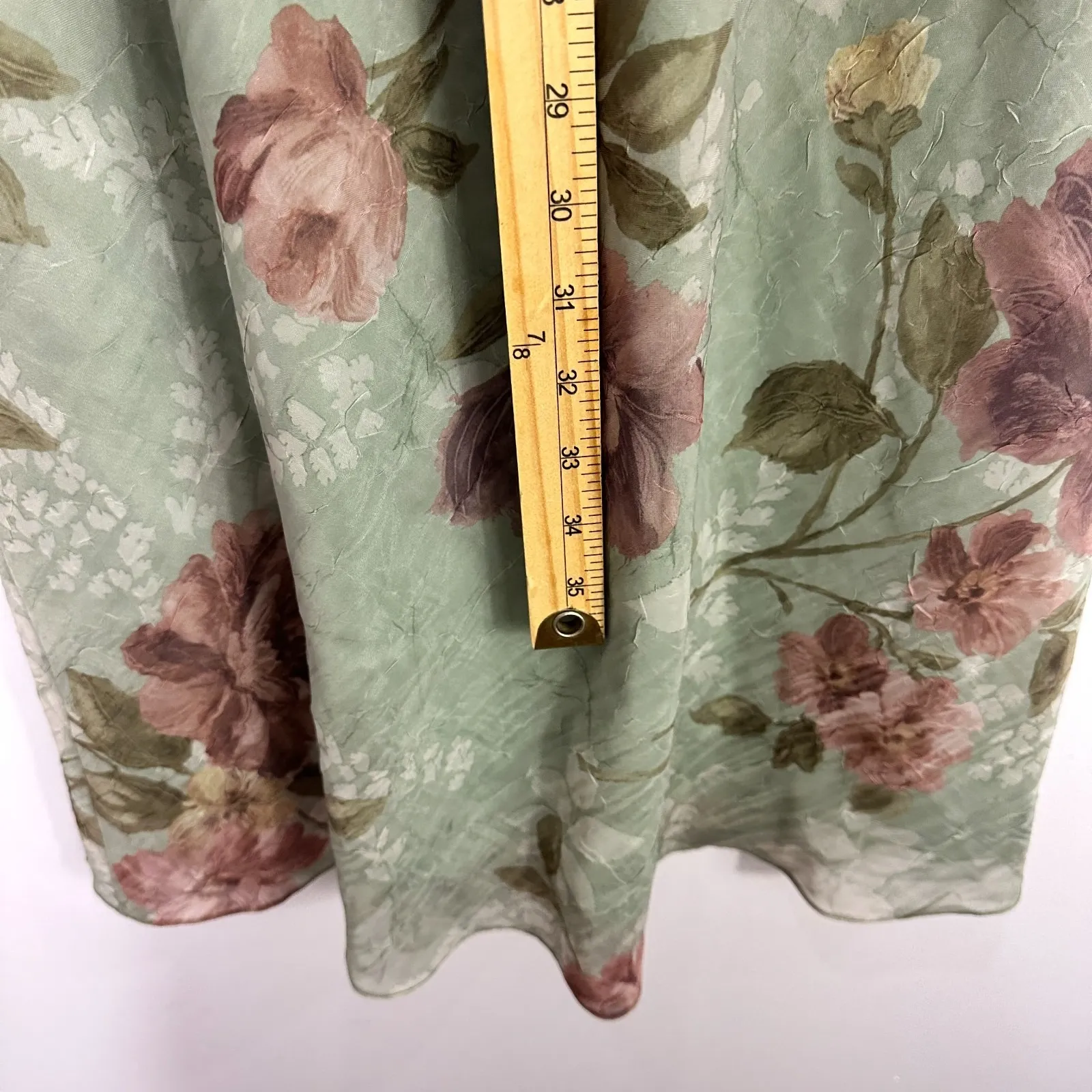 Jessica Howard Two Piece Dress Set L Floral Chiffon Shabby Chic Garden Party - Image 6