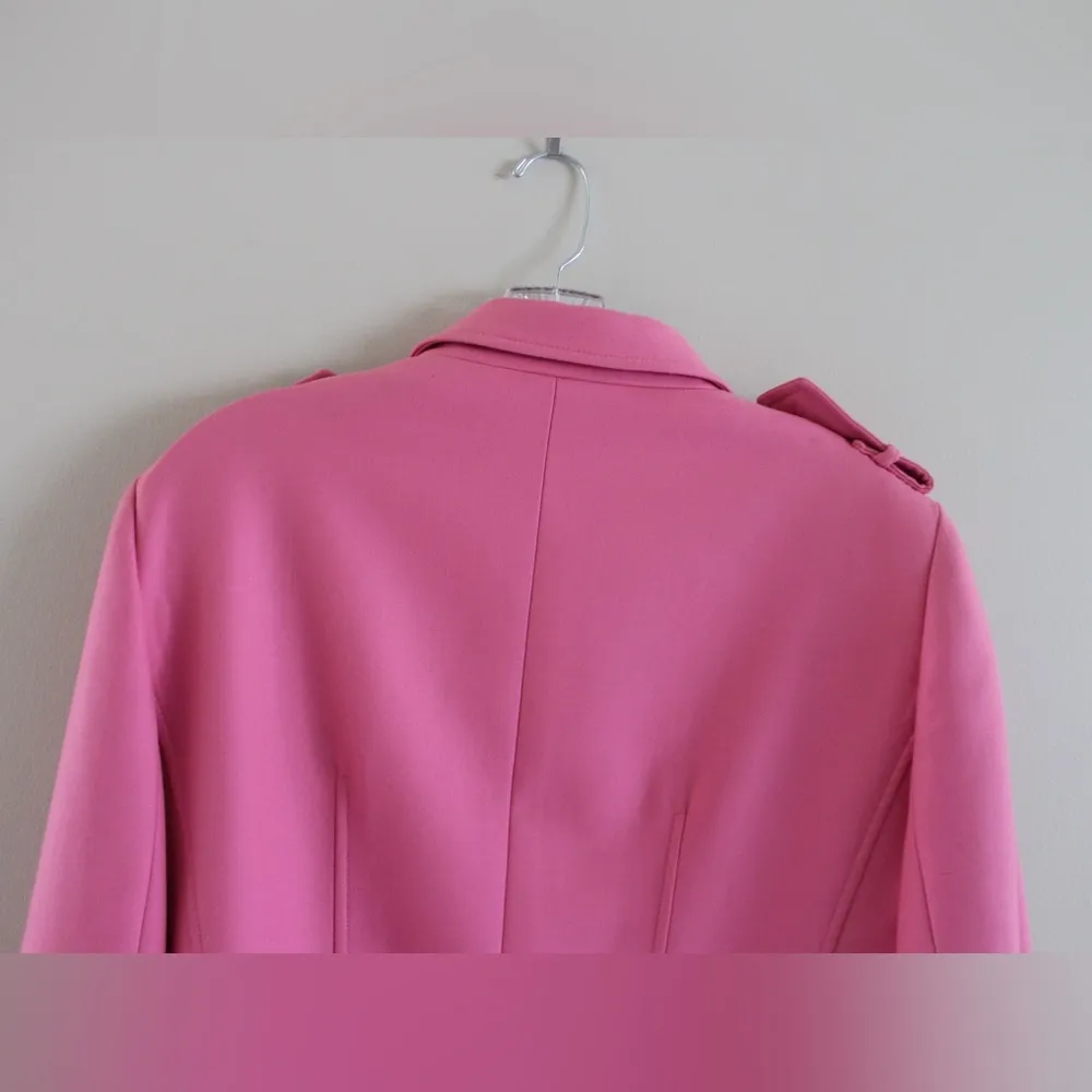 Carlisle Pink Wool Jacket Size 18 - Image 8