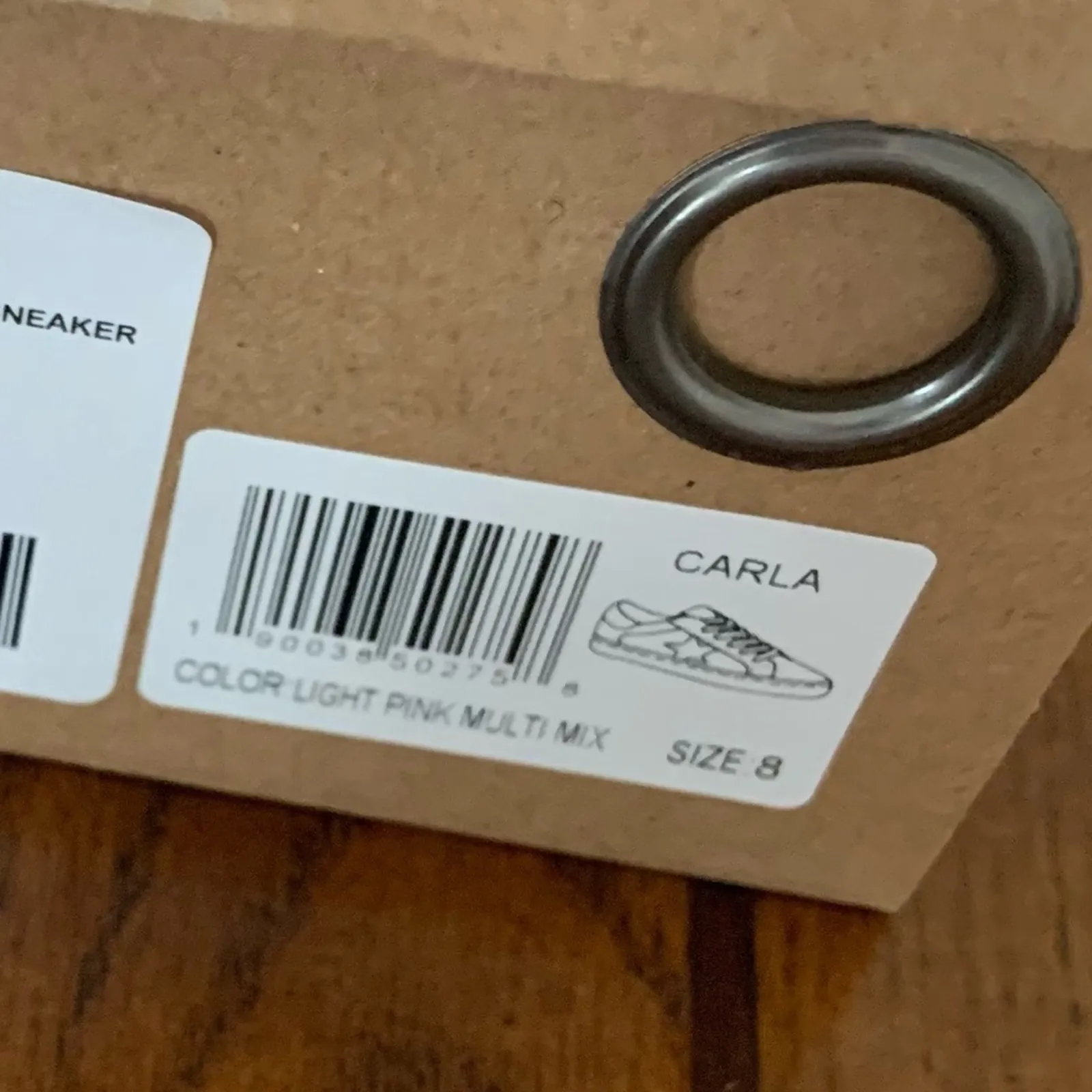 Vintage Havana Pink Stripe Sneakers White Shoes Size 8 NEW IN BOX Retail $125 - Image 12