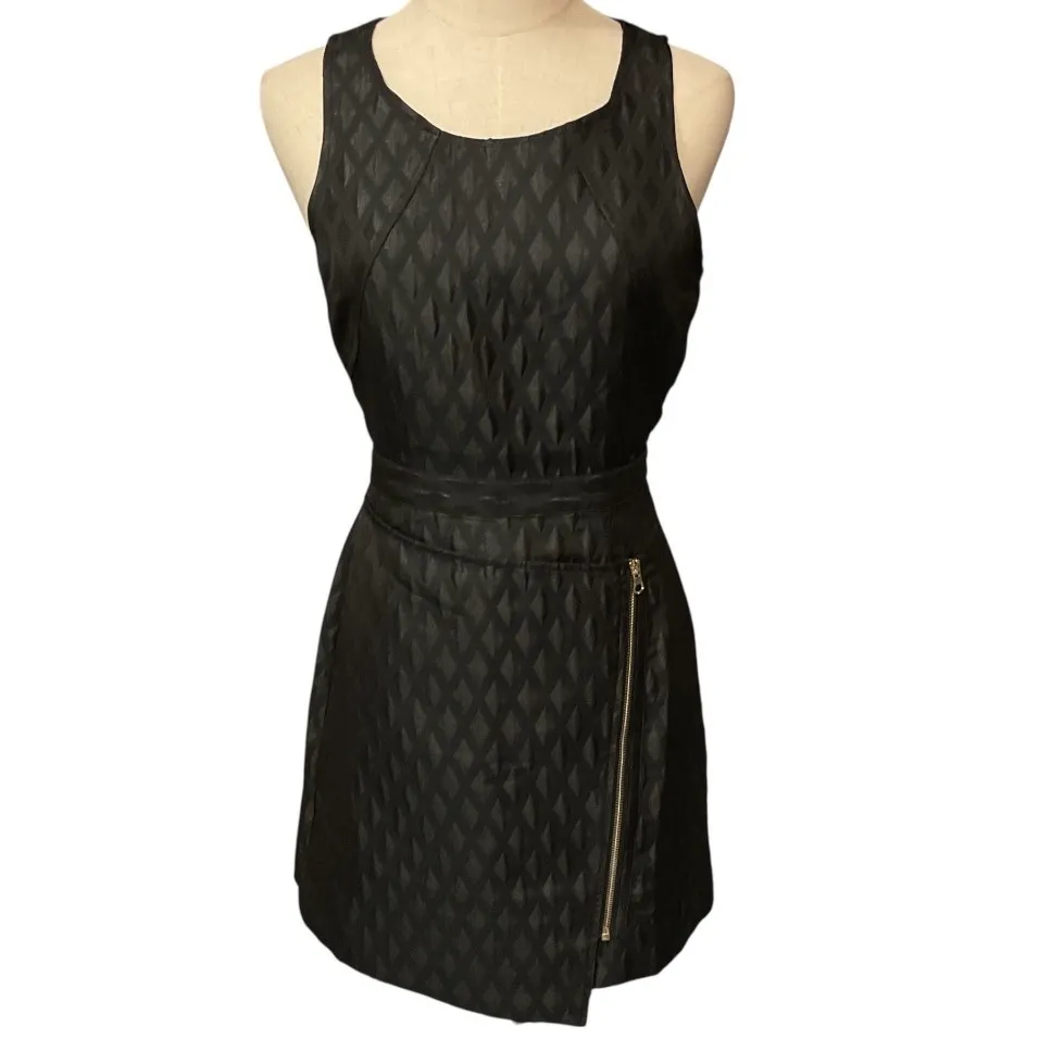 Revolve Women's Stylestalker The Rainmaker Faux Wrap Skirt Mini Dress Black Sz 4 - Image 3