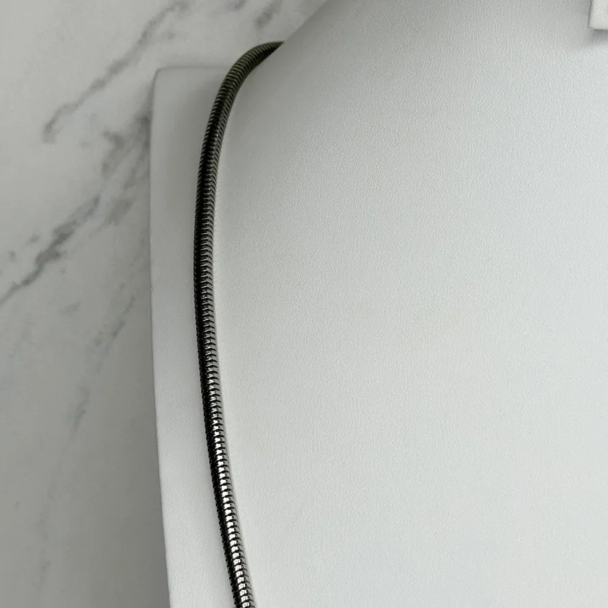 Chico's Snake Chain Necklace Silver Tone Long Layering Perfect ✨ - Image 6