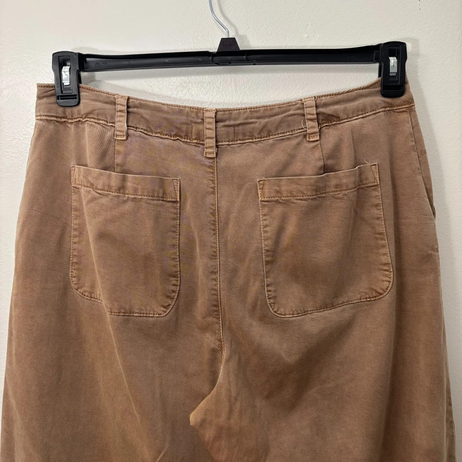 Bella Dahl Saige Wide Leg Crop Pants 32 Tan Brown‎ High Rise Casual Gorpcore - Image 3
