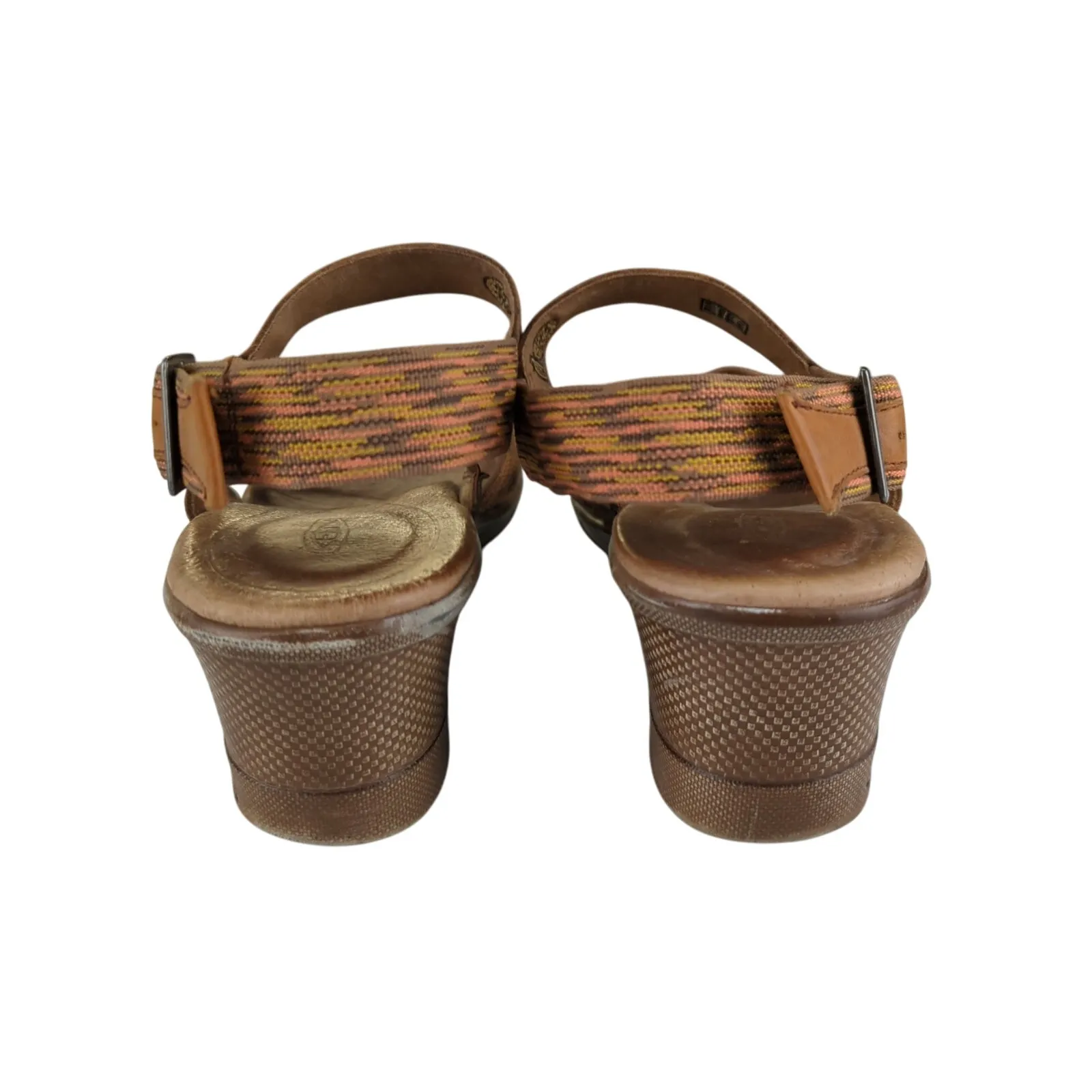 Keen Skyline Wedge Sandal Brown Fabric Leather‎ Strap Sandals Heels Women's 8.5 - Image 6