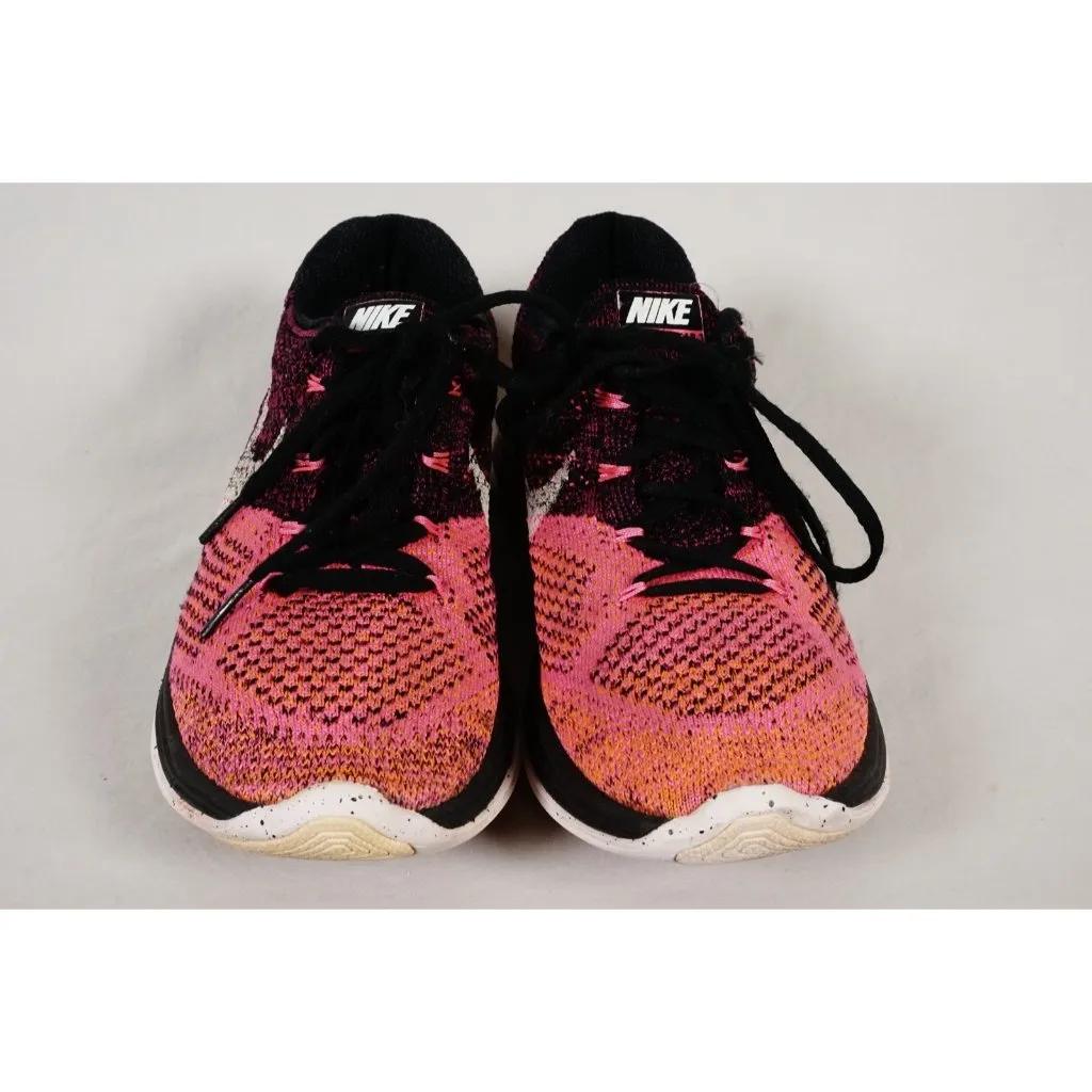 Nike Pink Flyknit Lunar 3 Size Women's 7.5 US Pink Running Sneakers 698182-002 - Image 5