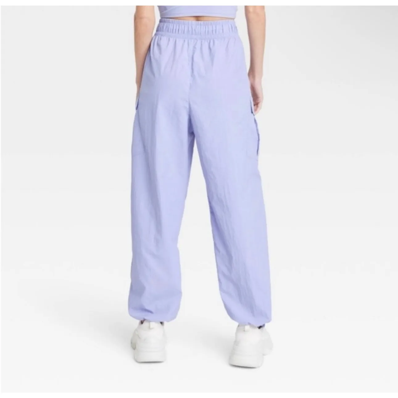 All In Motion Lavender Purple High Waist Athletic Parachute Cargo Lounge Pants - Image 8