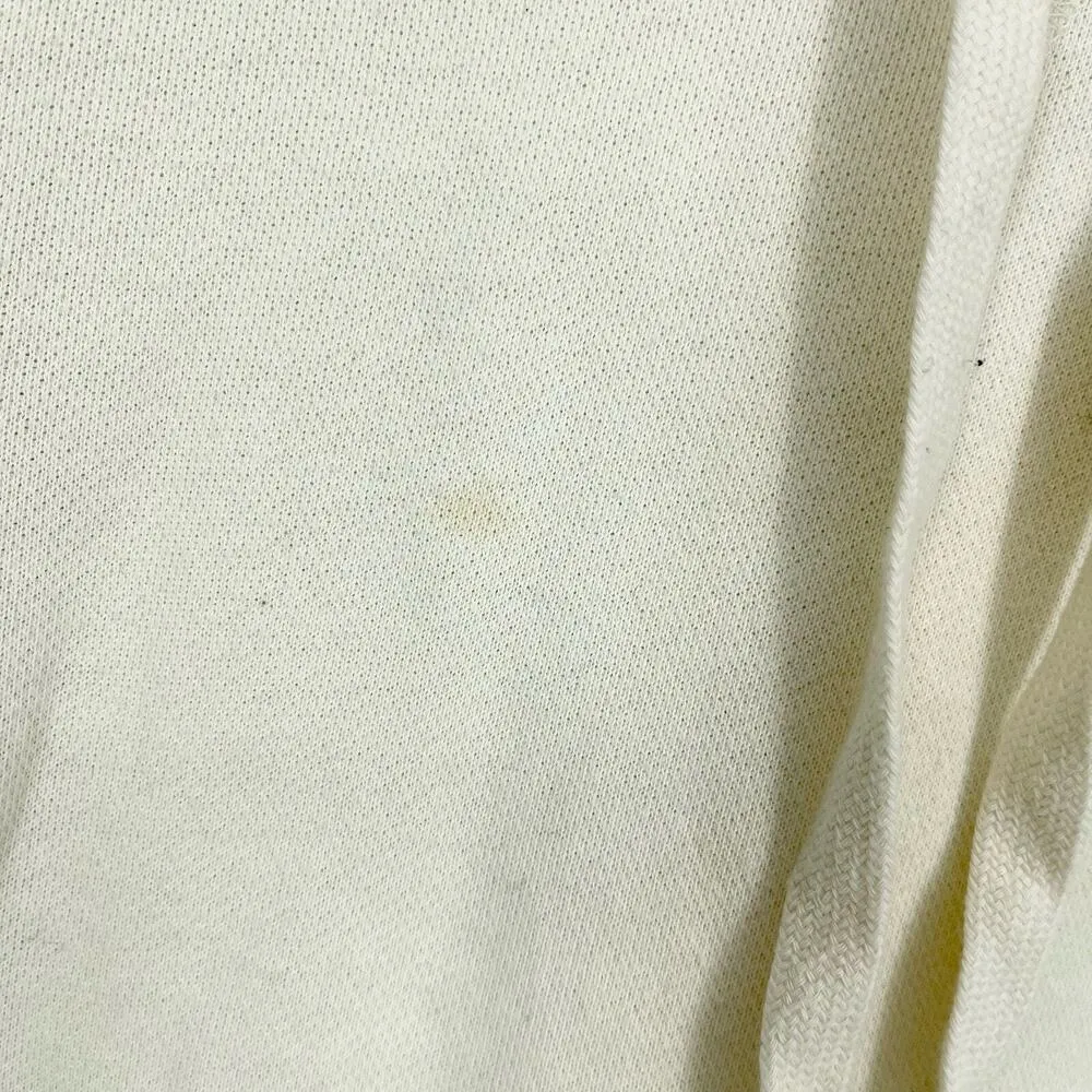 MADEWELL Hoodie Women Size XS Bubble Sleeve Outdoor Cream Cropped Sweater - Image 2