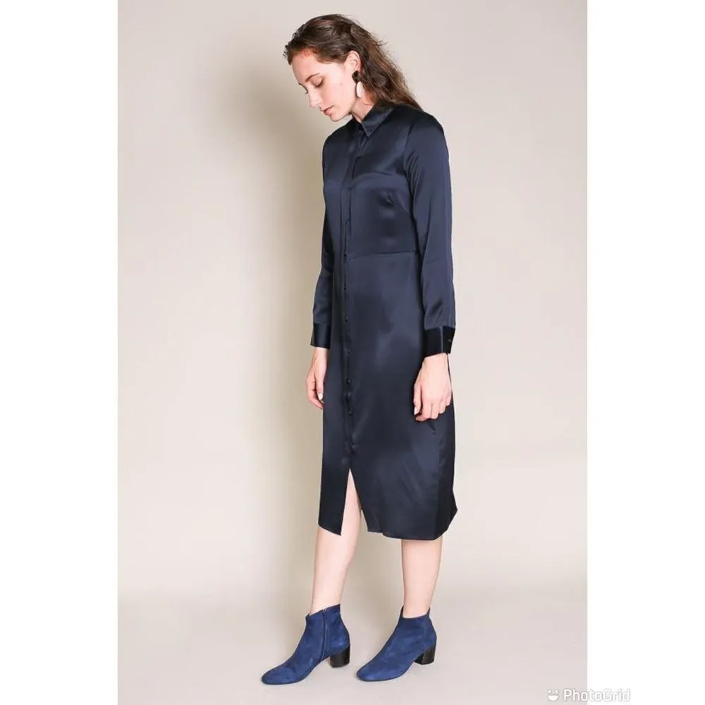 Jenni Kayne Satin Button Down Shirtdress - Image 3