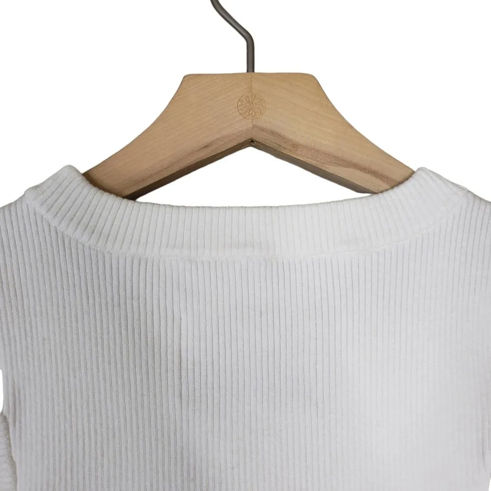 Pistola Womens L Nella Cashmere Blend Cutout Tank in White NEW - Image 6