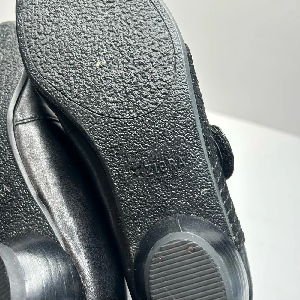 ZIeRA Black Mary Jane Leather Shoes with Strap 37 - Image 11