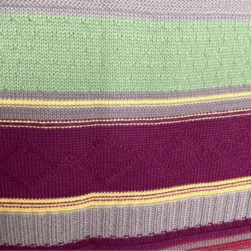 Christopher & Banks Wool Blend Color Block Chunky Knit Cardigan Sweater Sz S - Image 11