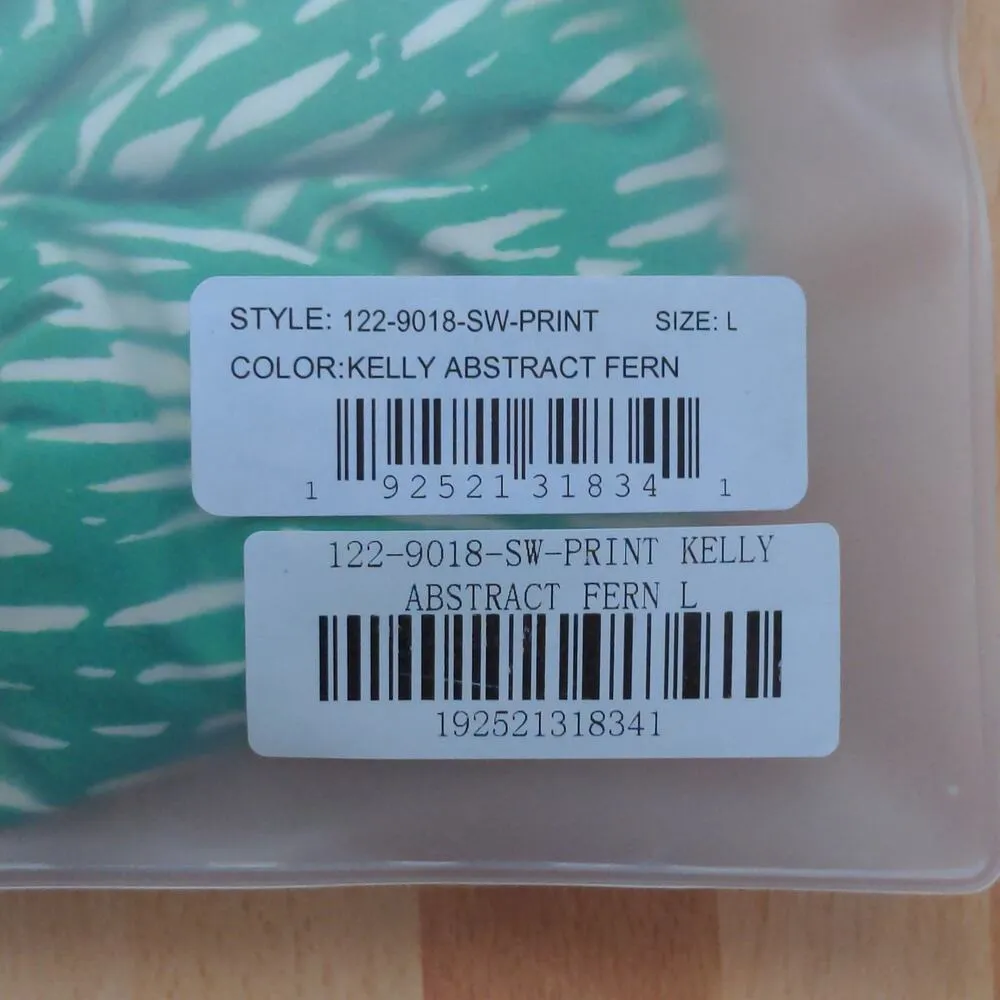 Jonathan Simkhai Alfani Abstract Print Bikini Bottom Kelly Abstract L New Green Size L - Image 5