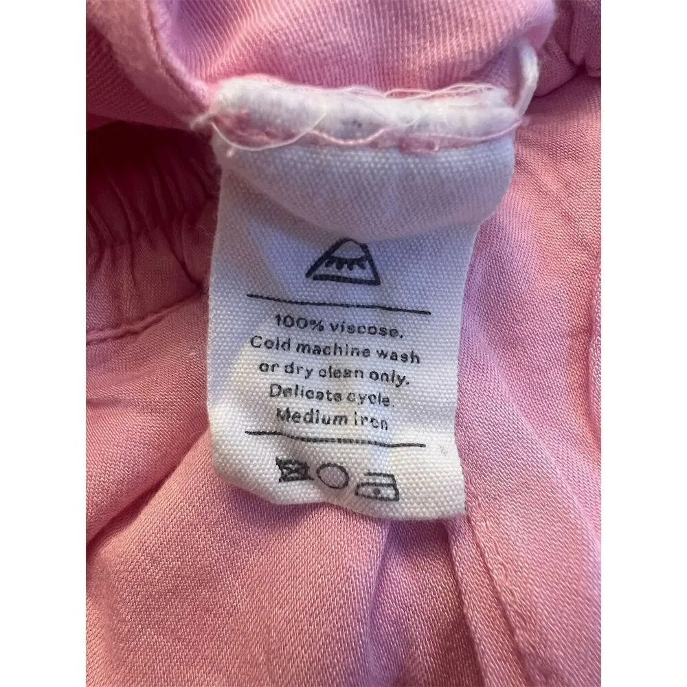 Sleeper Women's Pink Cuffed Drawstring Lounge Pants Size 1​ - Image 6