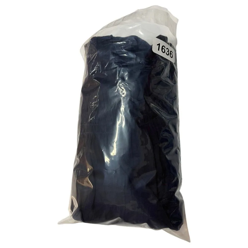 Nanette Lapore Top Womens S Sheer Half Sleeve Ruffle Round Neck Designer Blue - Image 10