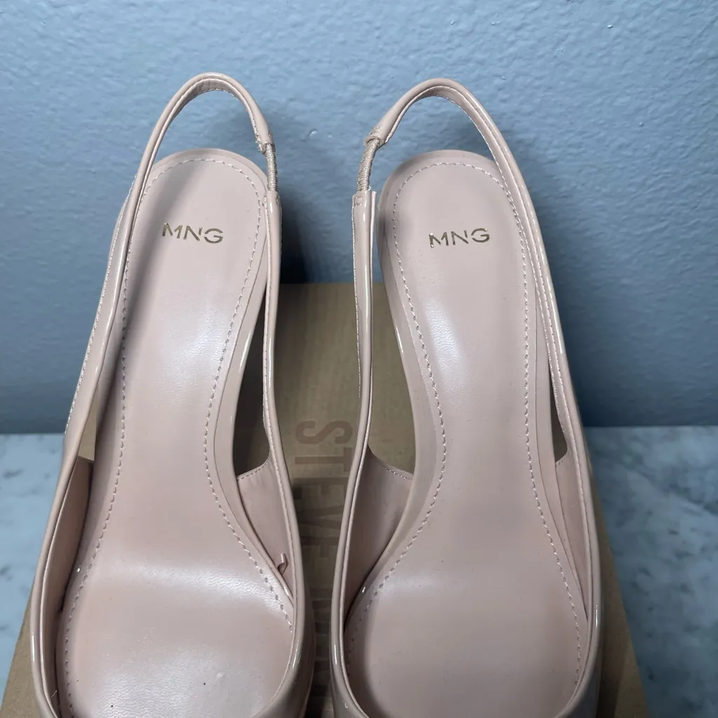 Mango Elegant Pink Slingback Heels - Image 2