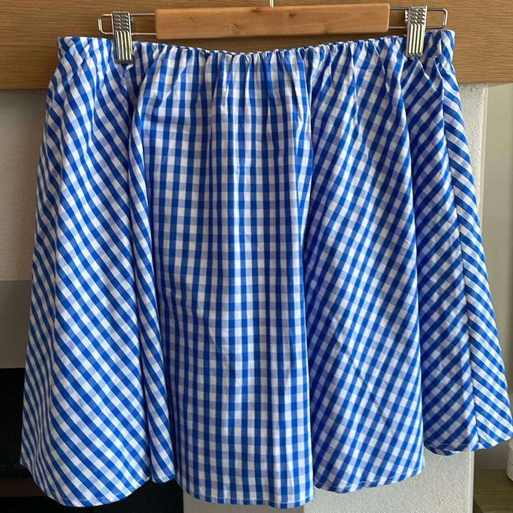 Copper Key  Gingham Mini Skirt - Image 2