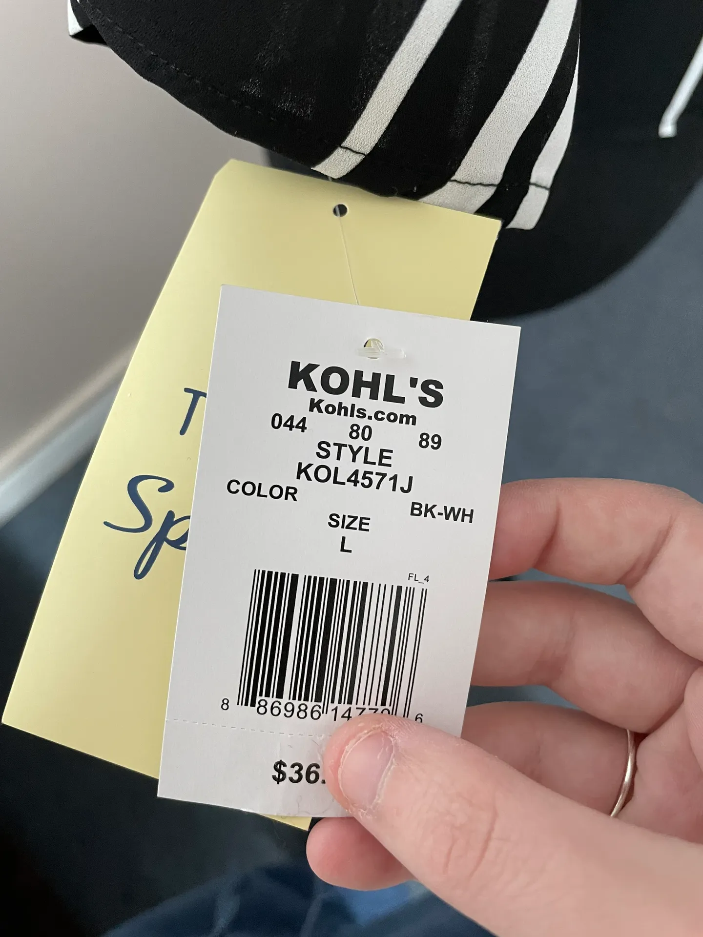 NWT  Stripe Tie Front Crop Top - Image 4