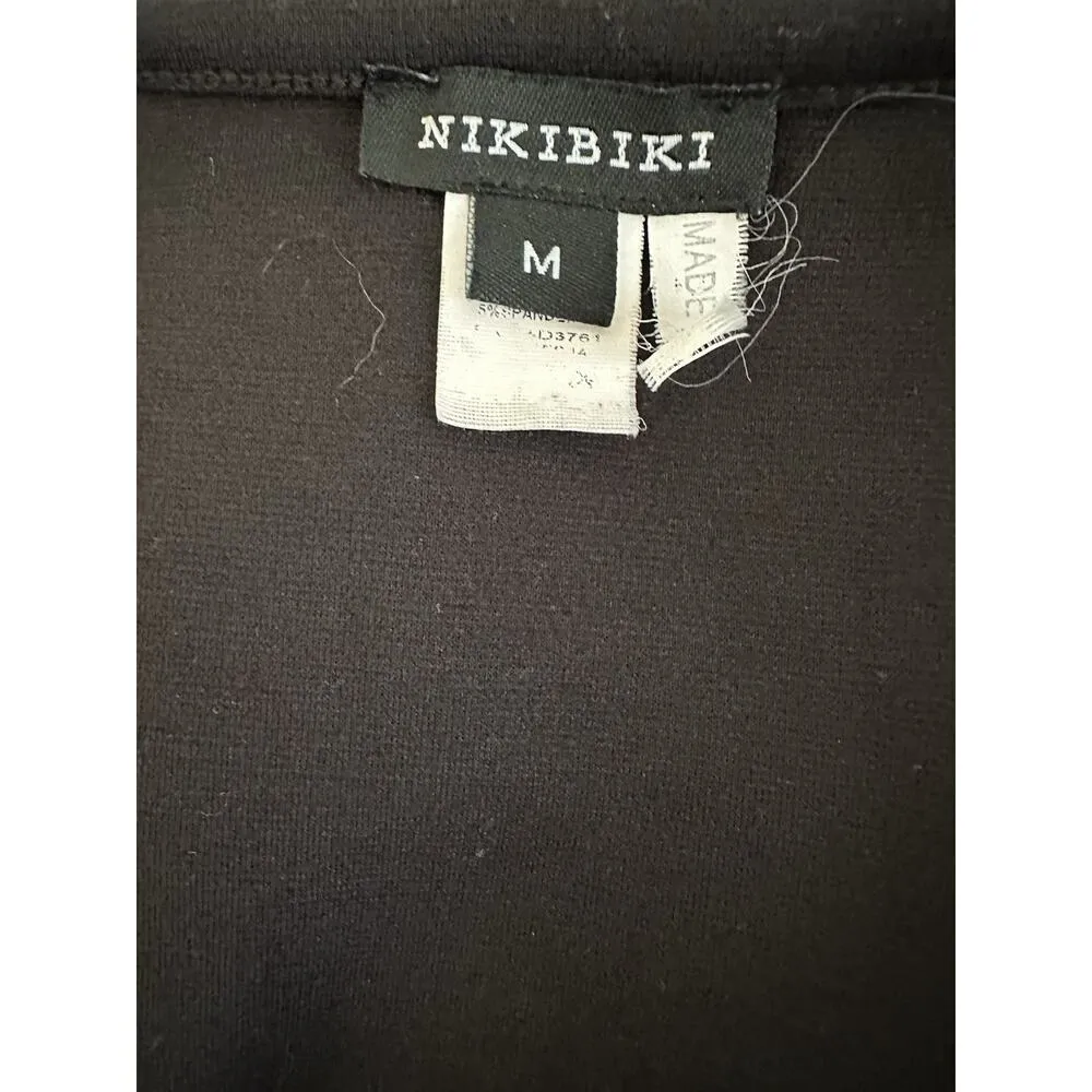 Nikibiki Fishnet Contrast Dress M/ Black - Image 6