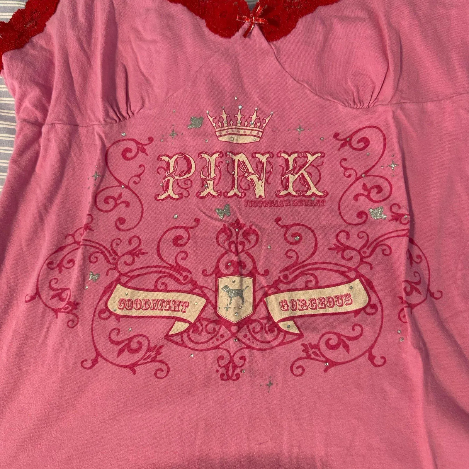 Y2K PINK Victorias Secret Slip Dress Rare - Image 2