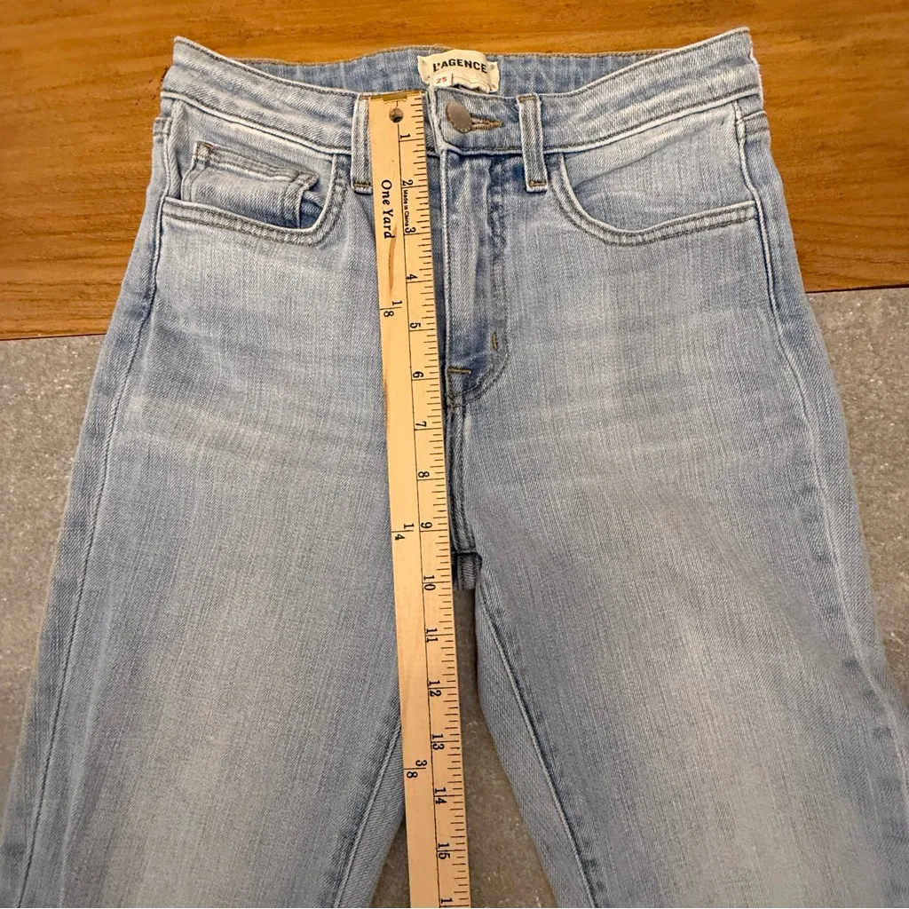 L'AGENCE High Line High Rise Skinny Jeans in Classic Brasie Distressed Size 25 - Image 13