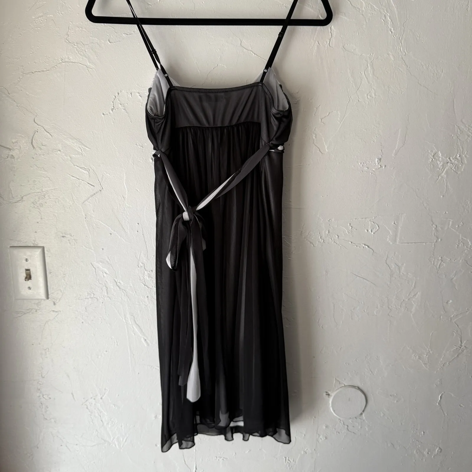 Ruby‎ Rox Y2k Dress Whimsigoth Medium Black Ombre Chiffon Empire Waist Party - Image 6