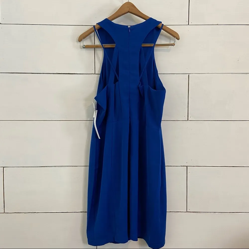 Adelyn Rae Cobalt Lace Up Sheath Dress. Size Large. New With Tags. - Image 11