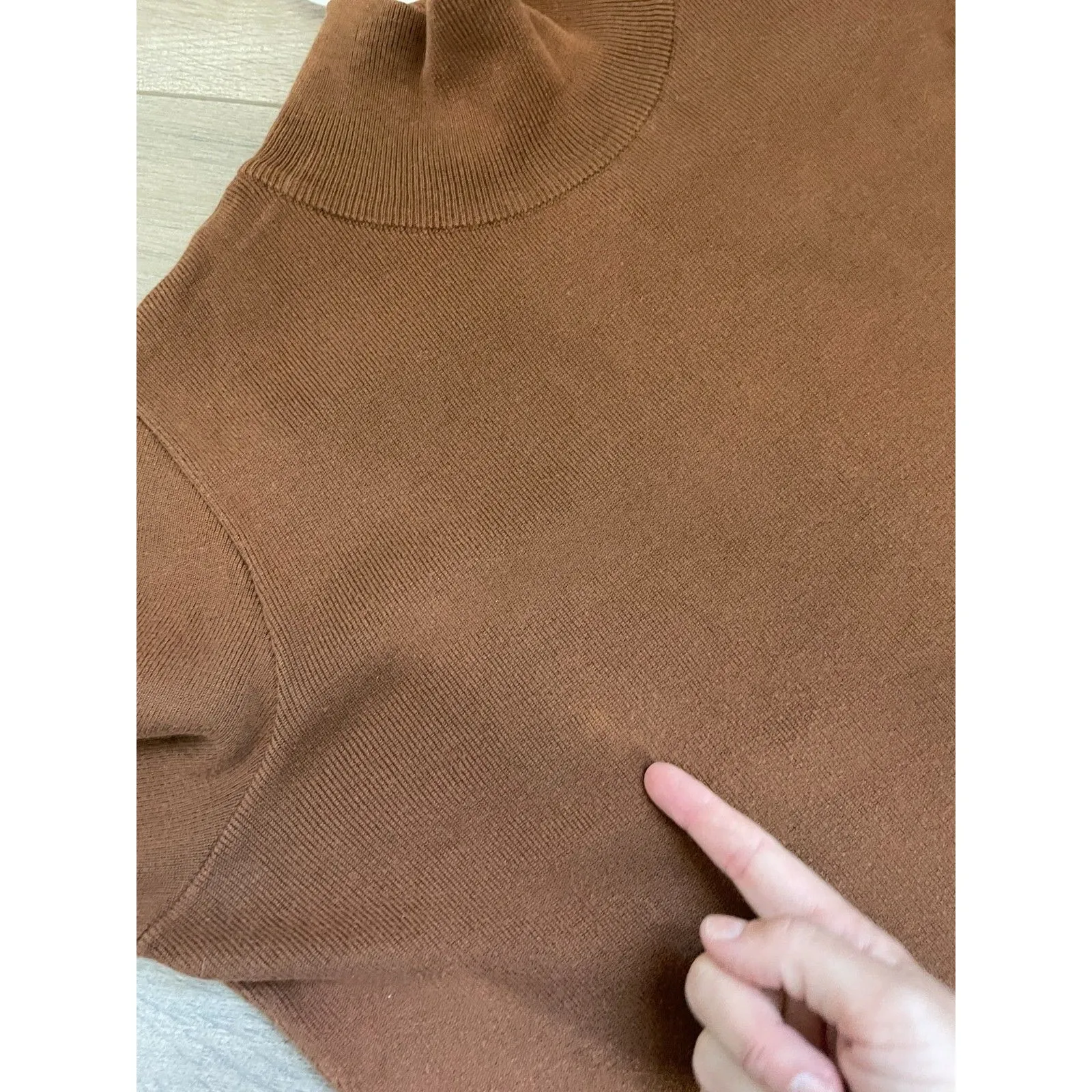 Peruvian Connection Prima Cotton Turtle Neck Tunic Sweater Dress Large READ - Image 6