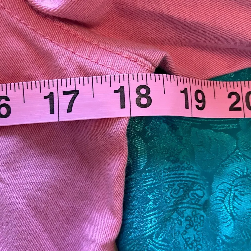 Ralph Lauren Pink Trucker Jacket Size Small Polo Vintage - Image 9