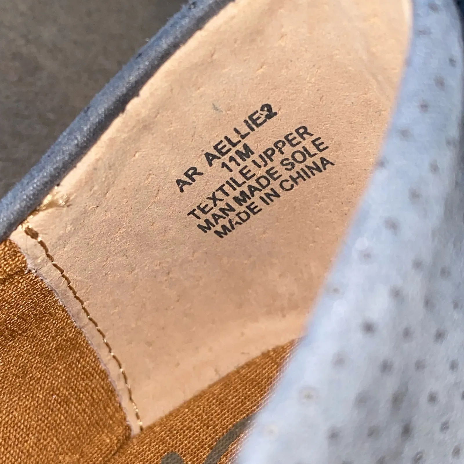 American Rag Cie Aellie Perforated Fabric Ballet Flat shoes blue size 11 NEW - Image 9