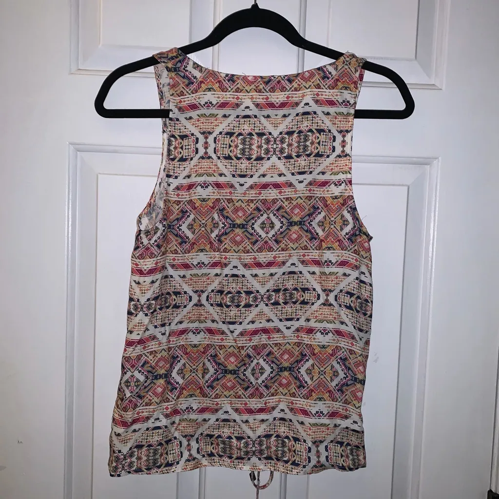 Splendid Geometric Multicolor Womens size XS Tank Top - Image 3