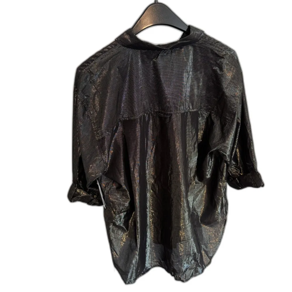 Gloria Vanderbilt | Women's Amanda Shirt Button Down Black Metallic Large LWT - Image 10