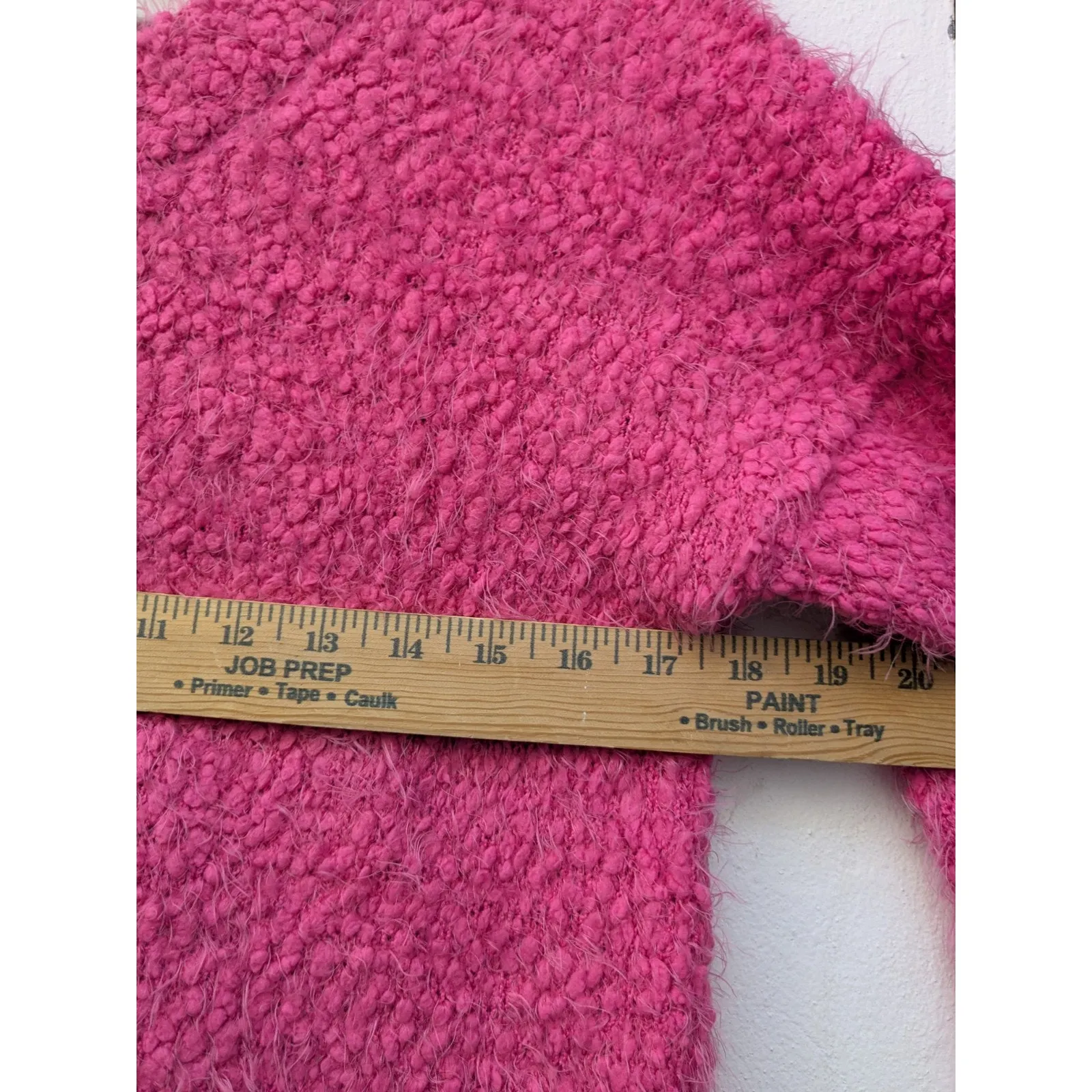 Show Me Your MuMu Women's Sweater Cropped Varsity Dazzling Pink Size XS - Image 8