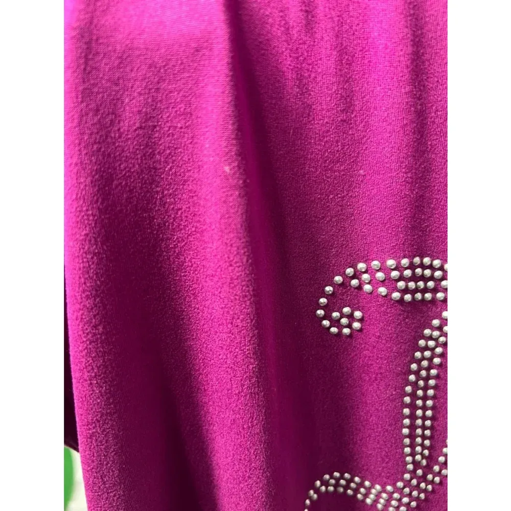 Juicy Couture Purple Rhinestone Sleep T-Shirt‎ Size L - Image 5