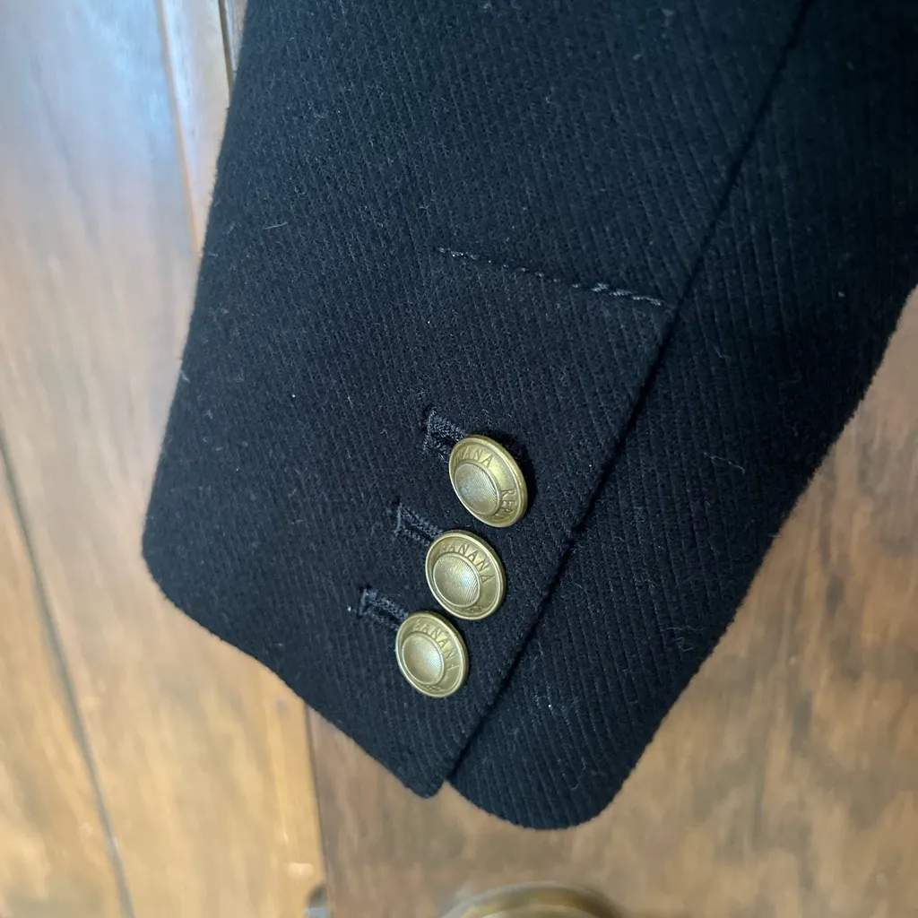 Banana Republic Black Captain's Blazer - Image 4