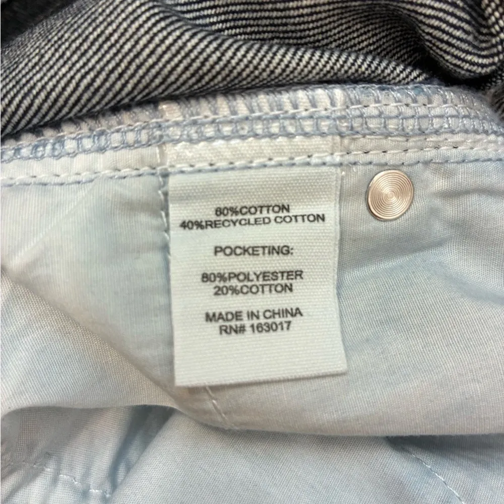 NWT Princess Polly Dark Wash Denim Mini Skirt US 6 Low Rise Contrast Stitching - Image 3