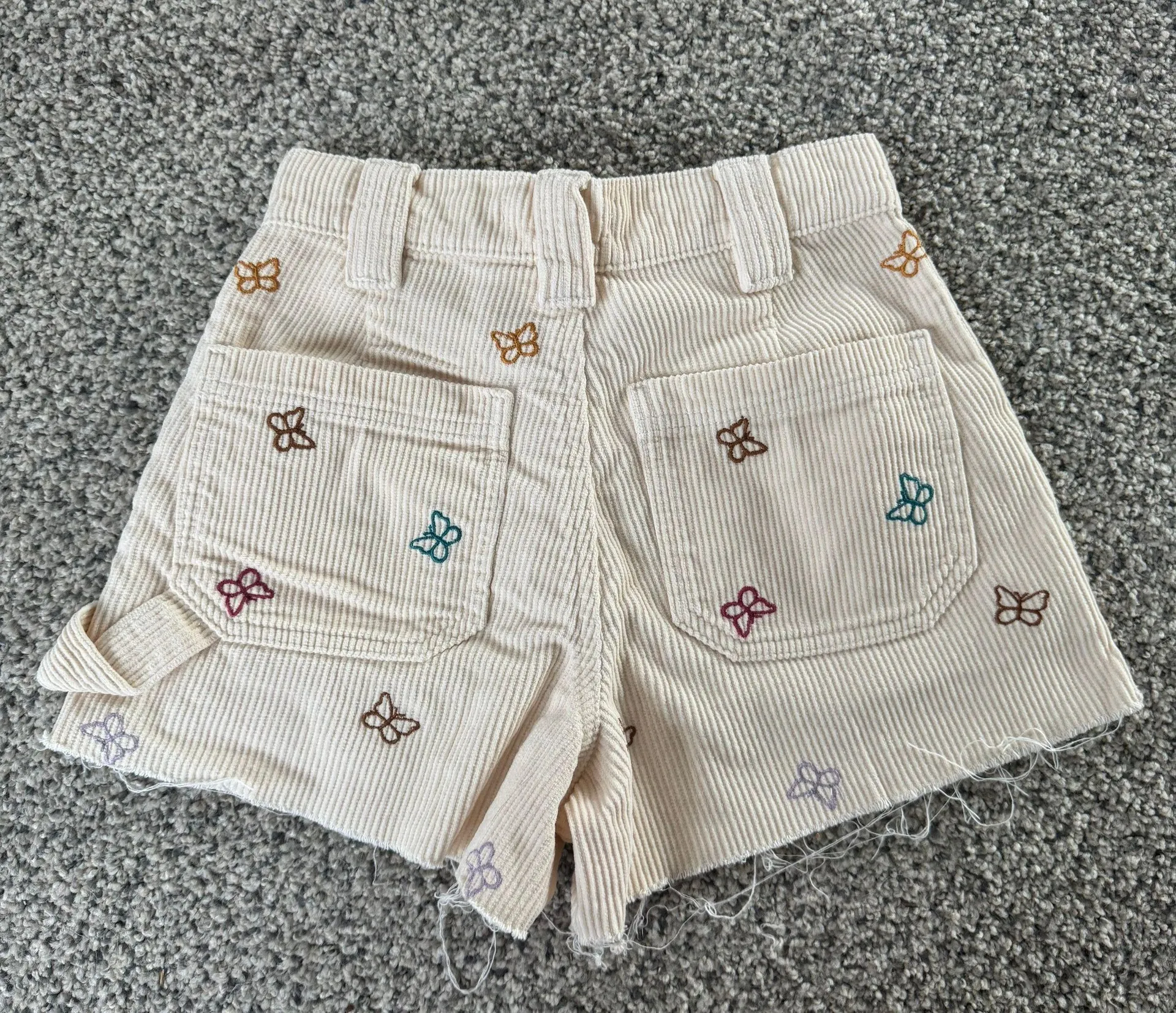 Corduroy Embroidered Shorts - Image 2