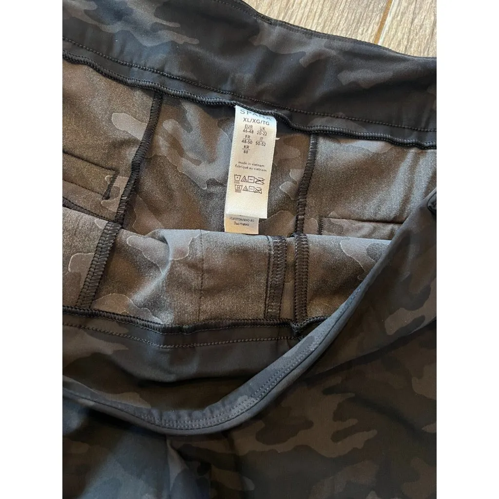 SPANX SUNSHINE Pull On Shorts Pockets Stretch Camo‎ Pockets XL Extra Large - Image 6