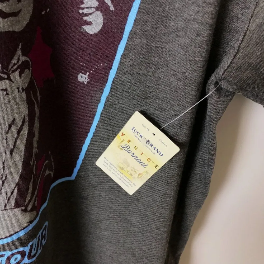 NEW Lucky Brand x ACDC Highway To Hell World Tour T Shirt Adult Gray Large - Image 5