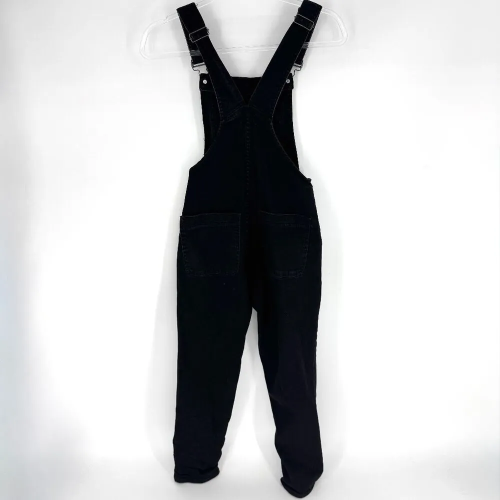 J. Crew Black Denim Bib Overalls Size XXS - Image 2