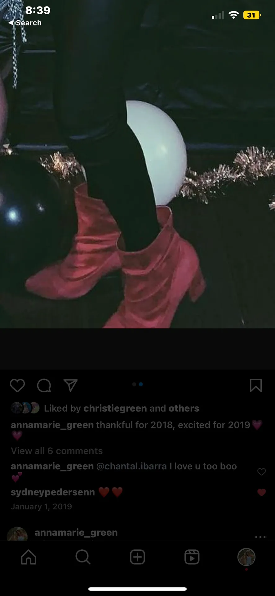 Red Booties Size 8 - Image 3