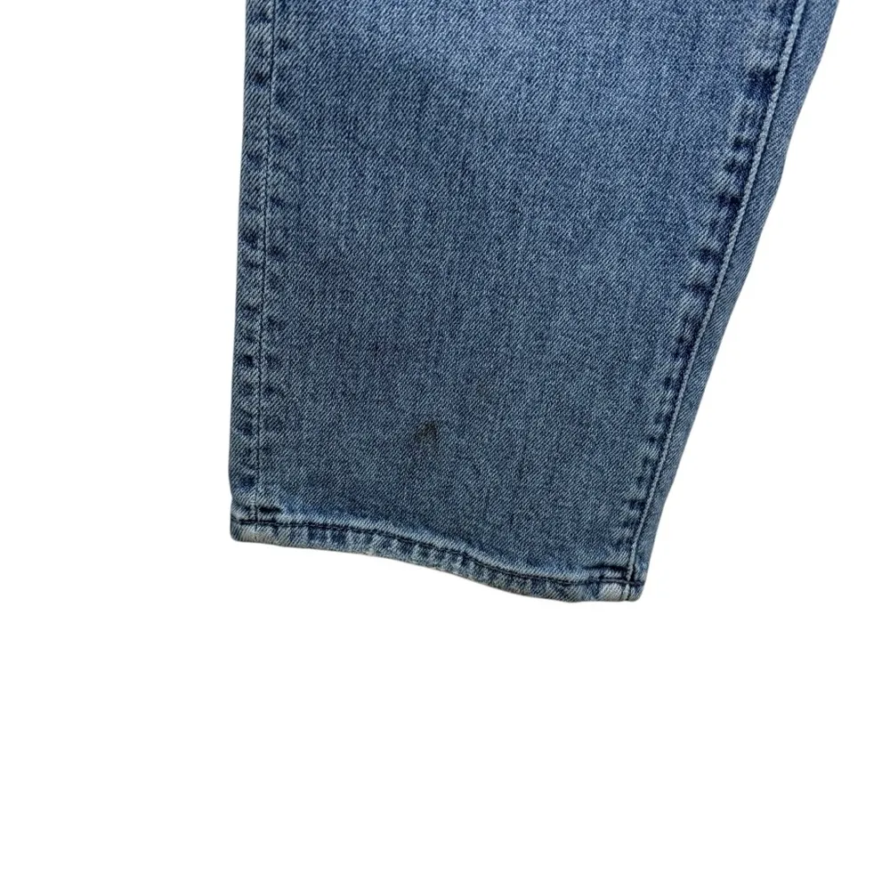 Mother Denim High Waisted Hiker Hover Straight Leg in Slay It With Flowers 25 Blue - Image 10