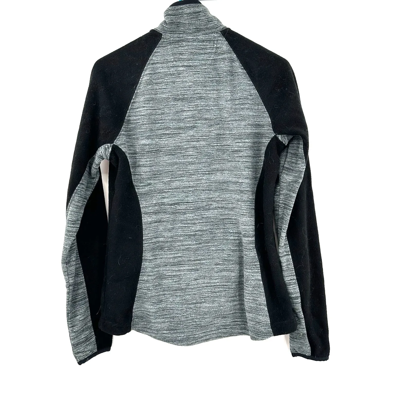 Tek Gear Size Medium Jacket Gray Black‎ Zip Up Activewear Running Outdoors - Image 2