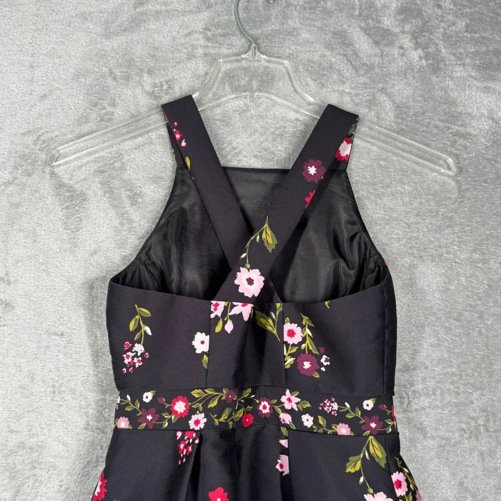 Kate Spade Dress Black Pink Floral Print Dress Printed in Bloom Party Cocktail 0 - Image 6
