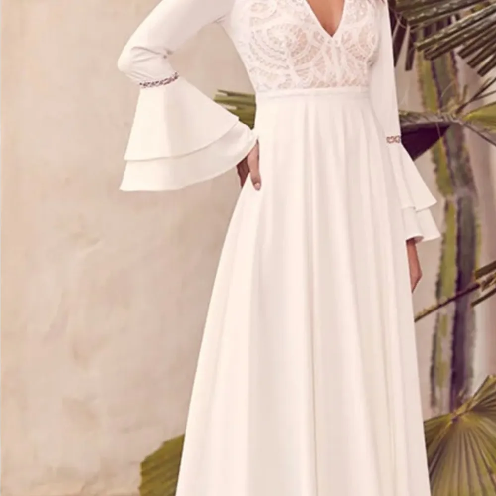 Lulus Enchanted Evening White Lace Maxi Dress Size XS - Image 3