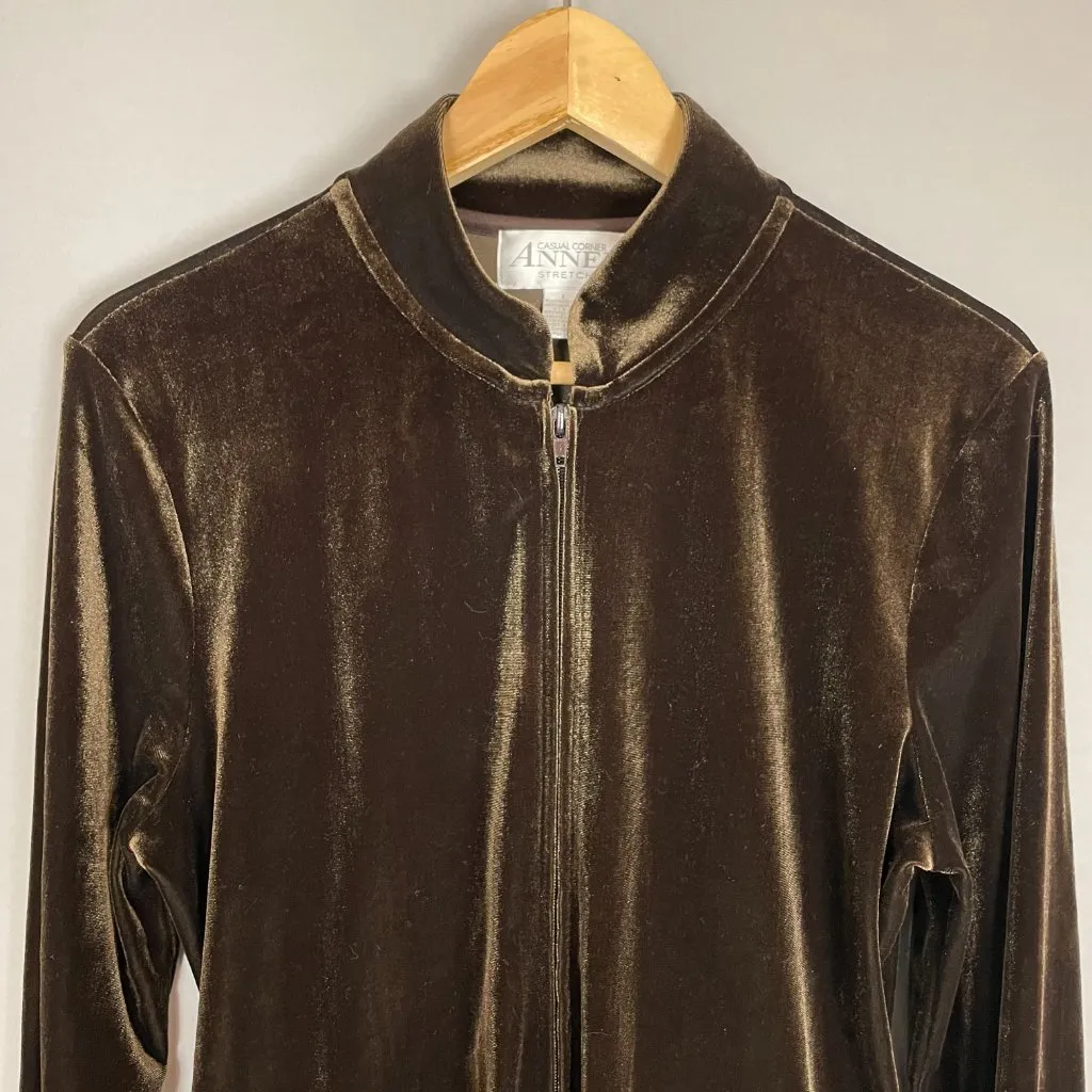 Vintage Velour Sweatshirt Zip - Image 4