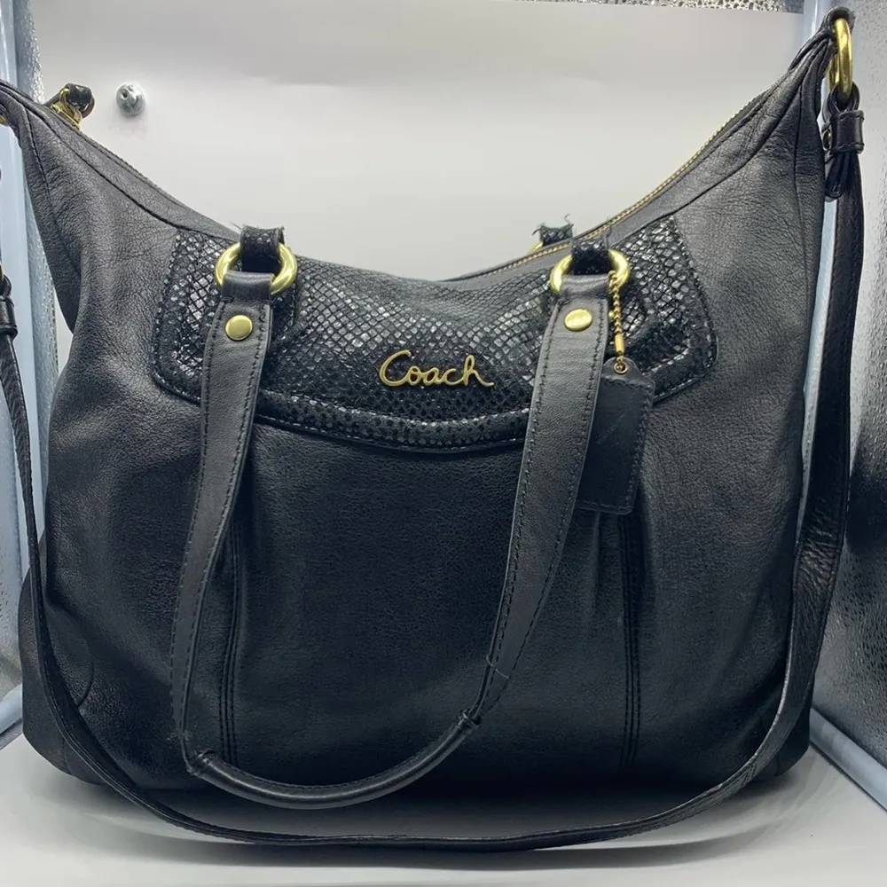 COACH Ashley black leather satchel - Image 6