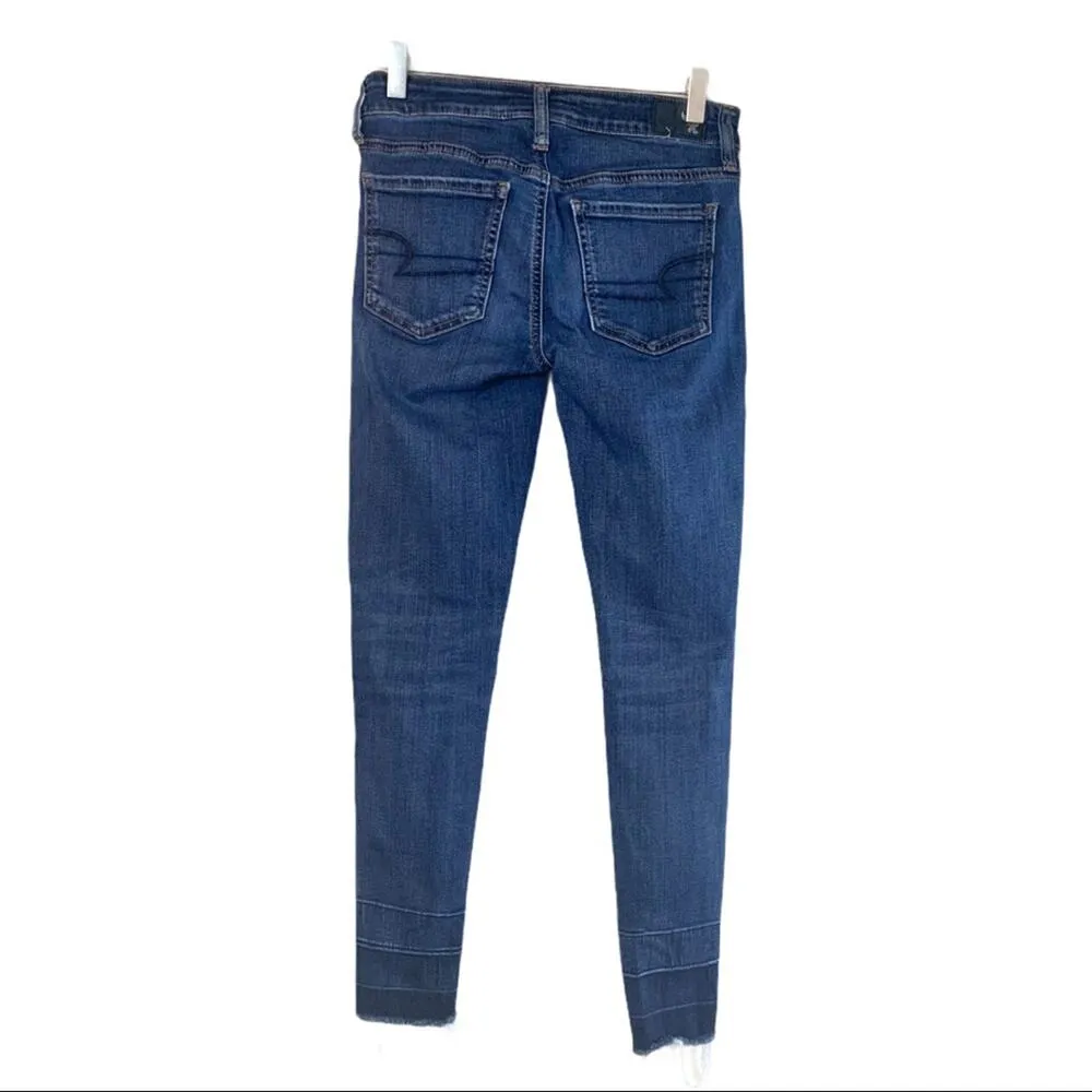 American Eagle Women's Jeans AEO Distressed Skinny Ankle Jegging Size 2 Short - Image 3