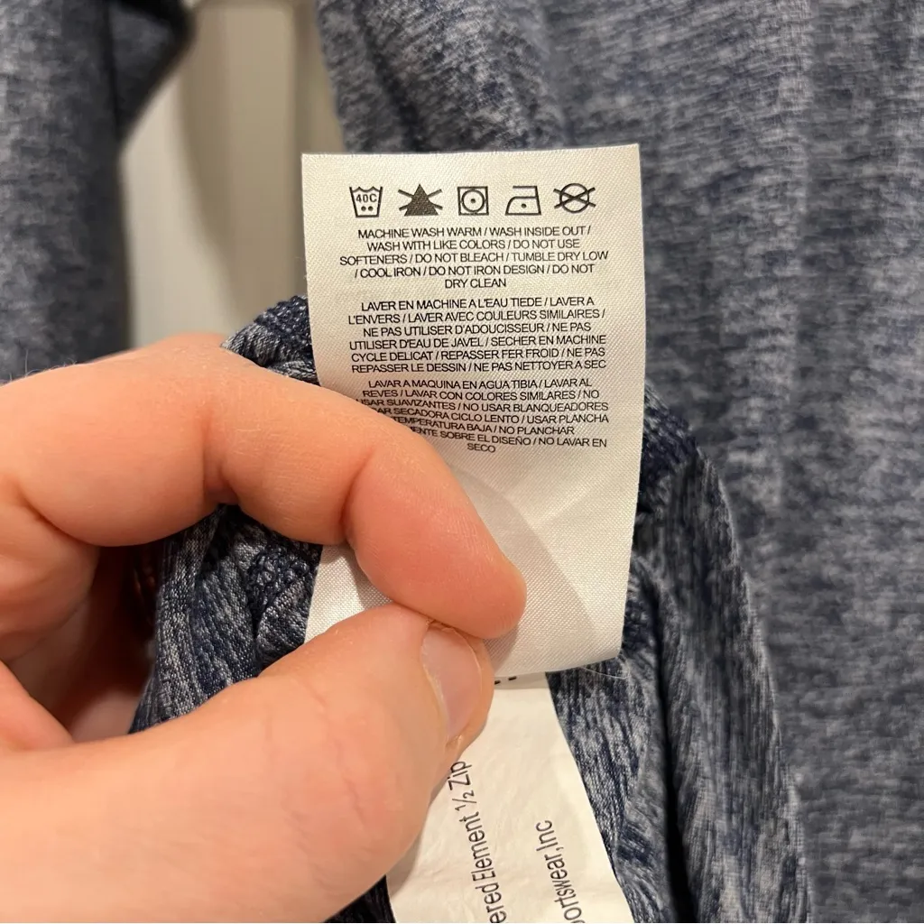 NIKE Villanova Dri-Fit Heathered Element 1/2 Zip Womens Size Medium - Image 8